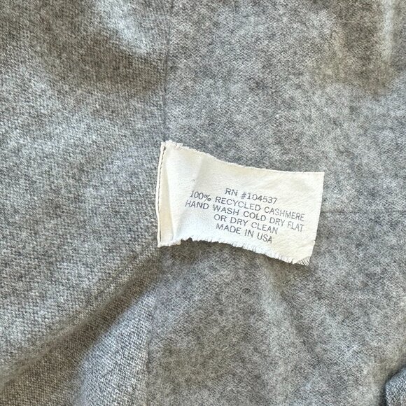 Patchwork grey cashmere duster - Picture 4 of 9